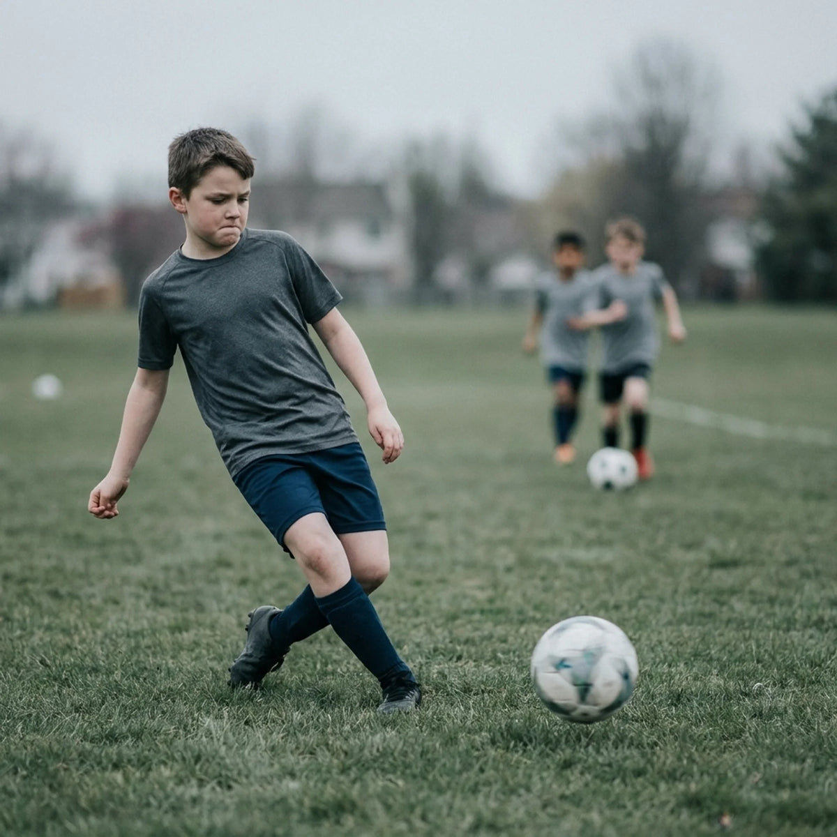 The touch is heavy. The ball bounces off.